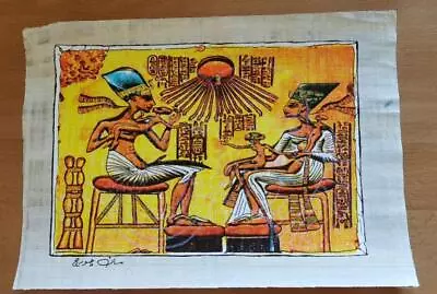 Papyrus Bild Ägypten Glitter Mit Zertifikat - Ca.33x23 Cm - Bild 1 - NEU - OVP • 4.99€