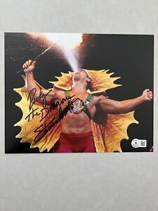 Ricky Steamboat autographed signed 8x10 photo Beckett BAS COA WWE The Dragon WWF