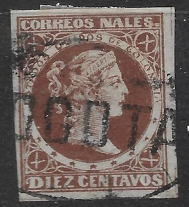 1877 KOLUMBIEN SC74a gebraucht ss Liberty Head Stempel "BOGOTA" - Bild 1 von 2