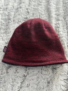 Lvaiz Hats Knit Red/Black Beanie One Size Red Fits Most REVERSIBLE - Picture 1 of 5