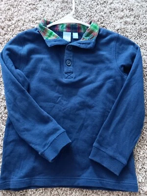 Boys Jkhaki Christmas Pullover Size 7 Navy - Image 1 of 3
