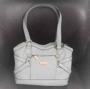 Bolso de mano BOC Born Concept ajustable de hombro verde azulado de imitación de cuero nuevo - Imagen 1 de 7