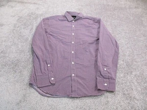 Kent & Curwen Shirt Mens Medium 39 Red Dress Shirt Longsleeve Casual Designer - Picture 1 of 9