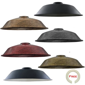 Schalenform 26cm Easy Fit Metall Lampenschirm Retro Stil Lampenschirm Wohnzimmer - Bild 1 von 50