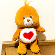 Vtg Care Bears TENDERHEART Plush Brown Red Heart 8" Stuffed Animal 2002