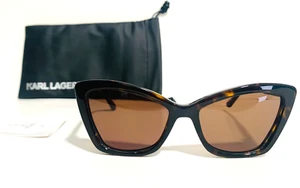 GAFAS DE SOL KARL LAGERFELD KL6105S 242 MARRÓN TORTUGA OSCURO OJO DE GATO 54-17-140 - Imagen 1 de 10