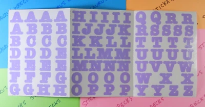 Pegatinas de letras del alfabeto púrpura claro Creative Memories Foto 1 de 4