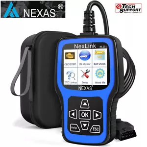Lector de motor escáner de diagnóstico de automóvil NEXAS NL101 OBD2 + herramientas de escaneo de prueba de batería - Imagen 1 de 10