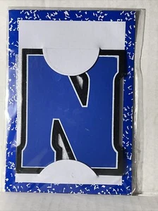 Metal Letter Magnet 4” x 3.5”  Letter N New - Picture 1 of 2