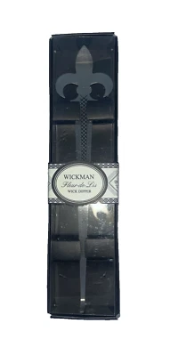 Nuevo Wickman Fleur-de-Lis Mecha Cazo Cepillado Plata 8" Largo Foto 1 de 4