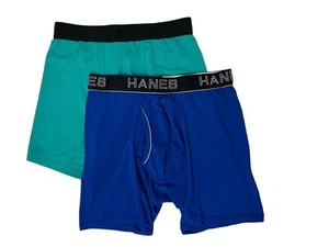 New 2 Pack - HANES/FOTL Boxer Briefs - Boys M 6" Breathable - Flex Poly Stretch - Picture 1 of 4
