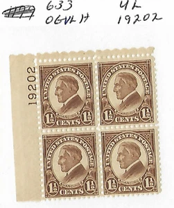 633 plate 19202 UL OG VLH - Picture 1 of 2