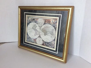 Vintage Print Map Tartaria Tartary Nicolao Visscher Framed - Picture 1 of 21
