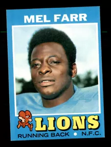 1971 Topps #236 Mel Farr quasi nuovo - Foto 1 di 2