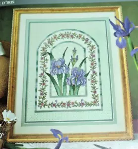 Heritage Collection by Elsa Williams Iris Mosaik Kreuzstich Kit NEU Neu in Verpackung 12x16 - Bild 1 von 4