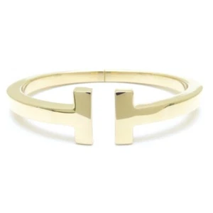 TIFFANY&Co. T square 18K Yellow Gold bangle bracelet /293670 - Imagen 1 de 5