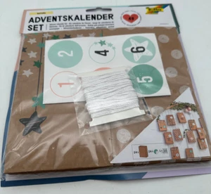 folia Adventskalender 24 Adventstütchen "NATURE", inkl. Zahlensticker und Kordel - Bild 1 von 5
