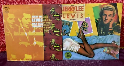 1970-1980 Jerry Lee Lewis “High Heel Sneakers/Rare …Vol. 2” Reissue 2~LP *Sealed - Image 1 of 4