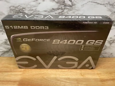 EVGA NVIDIA GeForce 8400 GS (512-P3-1300-LR) 512MB / 512MB (max) DDR3 SDRAM... - Image 1 of 4