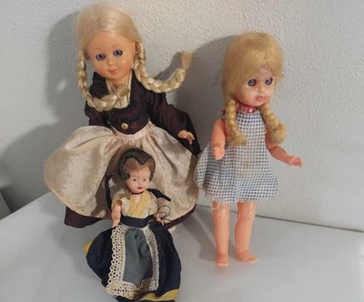 MINI bambole  anni 60, celluloide-  Made In Italy-- (BC1) - Immagine 1 di 4