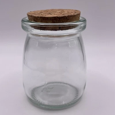 Small Glass Jar With Cork Lid - Image 1 of 2