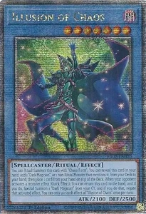 Illusion of Chaos 1st Edition Quarter Century Secret Rare RA02-EN020 Yu-Gi-Oh! - Picture 1 of 2