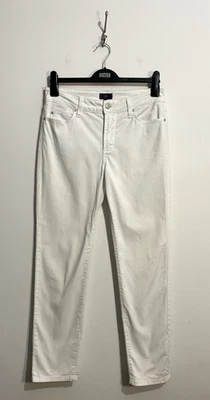 NYDJ Jeans Size 10 White Denim Mid Rise Ankle Grazer 30 Waist - Image 1 of 4