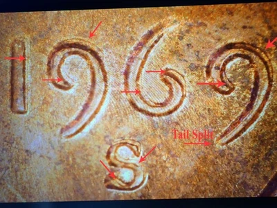 1969-S Lincoln Memorial Cent !  DDO ,  DDO -002 ?? - Image 1 of 4