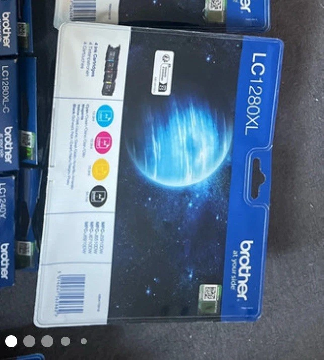 PACK BROTHER LC-1280XL  cartouche d'origine noir  jaune  cyan  magenta (LC1280XL - Photo 1/1