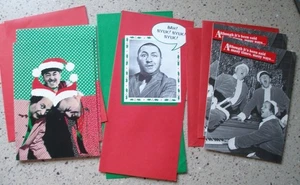 1985-88 Vintage Norman Maurer 3 Stooges Weihnachtskarten, Set 5 Karten - Bild 1 von 10