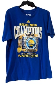 Golden State Warriors Camiseta Grande 2015 NBA Campeones Manga Corta Adulto Adidas - Imagen 1 de 3