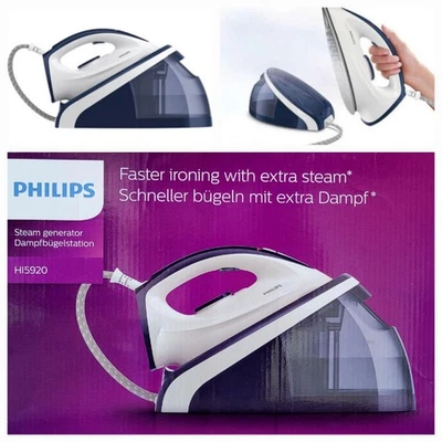 Philips HI5920/20  Dampfbügelstation  2400W , Dampfbügeleisen mit Keramiksohle - Bild 1 von 4