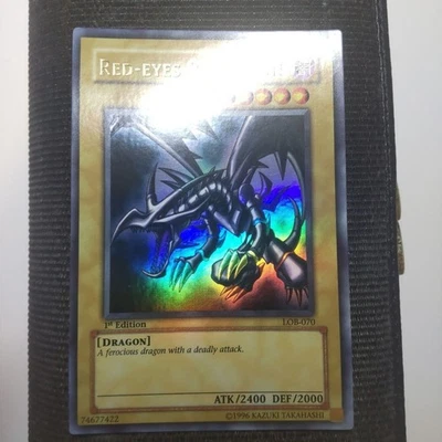 2002 Red Eyes Black Dragon LOB-070 1st ED Ultra Rare 1st ED YuGiOh Asian English - Image 1 of 4