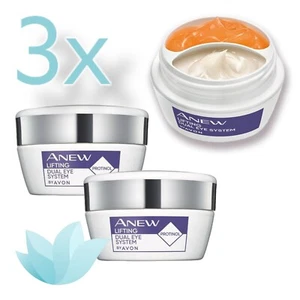 3x Avon Anew Lifting Dual Eye System, 2x10ml Bestseller Eye Cream Pack of 3 - Picture 1 of 13