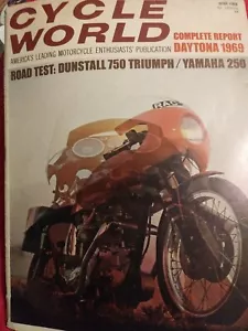 1969 June Cycle World Magazine**Dunstall 750 Triumph** Good Condition*FREE SHIP - Picture 1 of 4