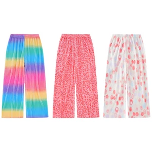Girls Pants Straight Homewear Jogger Bottoms Children Trousers Pajamas Kids - Picture 1 of 23