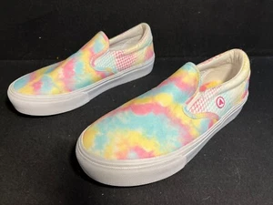Airwalk Waaria- SS Slip on Pastel Tye Dye Sneakers Shoe Size 9M Hippie - Picture 1 of 10