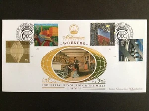 GB Benham 1999 Workers' Tale Set en Cubierta Industrial Primer Día - Blackburn S/S - Imagen 1 de 1