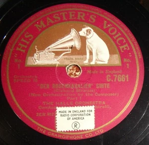 Set Of 3 - 12" Halle Orch w/Barbirolli 78 RPM Records STRAUSS Der Rosenkavalier - Picture 1 of 6