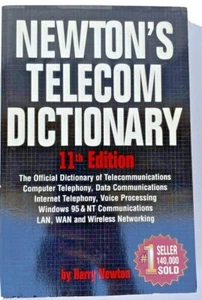 NEWTON'S TELECOM DICTIONARY 11TH EDITION By Harry Newton - Imagen 1 de 4
