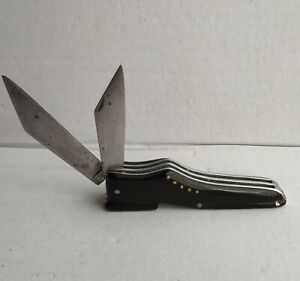 Vintage handmade folding knife. Prison Art USSR Ukraine