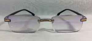 Unisex Rectangular Blue Light Blocking Reading Glasses 2.50 Spring Hinge - Picture 1 of 6
