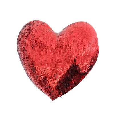 4 шт. красные наволочки в форме сердца сублимационные пустые двусторонние блестки - Изображение 1 из 3