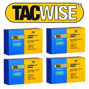Tacwise 140 Series 6mm Staples for Staple Gun - Pack of 5000 X 4 Boxes - Picture 1 of 3