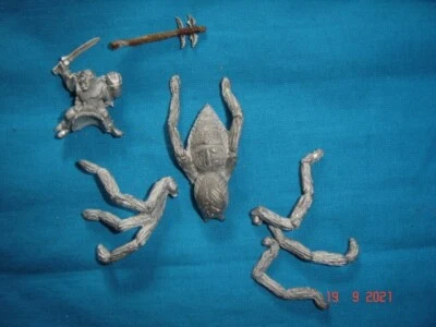 Warhammer Orks & Goblins - Gigantula mit Goblinreiter Gigantenspinnne - ZINN - Bild 1 von 2