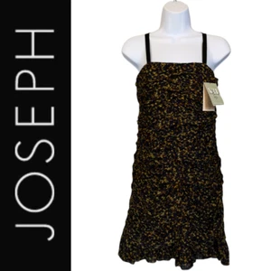 JOSEPH Silk Leopard Print Ruched Dress Size UK10 RRP £625.00 - Picture 1 of 9