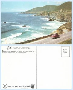 Virginia City Nevada Union 1947 Oil Advertising Postcard Church Court House - Picture 1 of 1