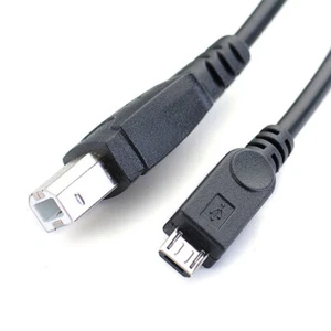 3.2ft Micro USB Male To USB B Type Male Data OTG Cable For Tablet Printer dX*tz_ - Zdjęcie 1 z 7