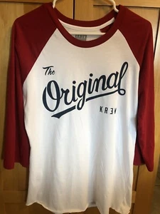 Krew Original Shirt Mens Medium White Short Sleeve Crew Neck - Picture 1 of 5