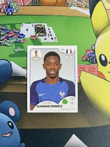 2018 Panini Russia FIFA World Cup Stickers Ousmane Dembele France Pink Back - Picture 1 of 3